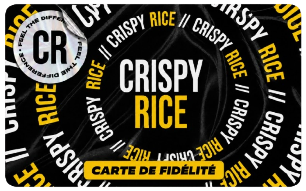 Recto de la carte de fidélité physique